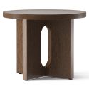Audo Copenhagen Androgyne Side Table, Wood Base Ø50cm