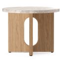 Audo Copenhagen Androgyne Side Table, Wood Base Ø50cm