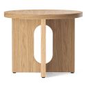 Audo Copenhagen Androgyne Side Table, Wood Base Ø50cm