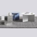 HAY Slit Table - Oblong, Polished Stainless Steel