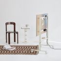 Pedestal Straight Rollin' TV Stand