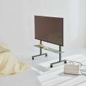 Pedestal Straight Rollin' TV Stand