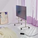 Pedestal Straight Rollin' TV Stand