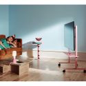 Pedestal Straight Rollin' TV Stand