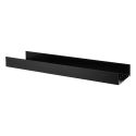 String Metal Shelf High Edge - 78x20cm, Black