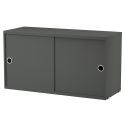 String Shelving - Sliding Door Cabinet