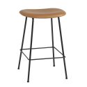 Muuto Fiber Counter Stool - Upholstered with Tube Base