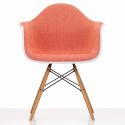 Vitra Eames DAW Plastic Upholstered Armchair
