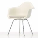Vitra Eames DAX Plastic Upholstered Armchair