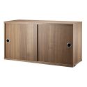 String Shelving - Sliding Door Cabinet
