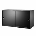 String Shelving - Sliding Door Cabinet