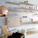 String Shelving - Sliding Door Cabinet