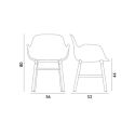 Normann Copenhagen Form Armchair - Wooden Base