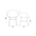 Normann Copenhagen Form Armchair - Steel Base