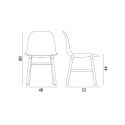 Normann Copenhagen Form Dining Chair - Wooden Base