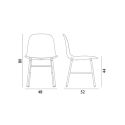 Normann Copenhagen Form Dining Chair - Chrome Base