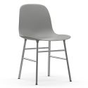 Normann Copenhagen Form Dining Chair - Chrome Base