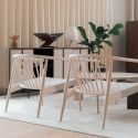 L. Ercolani Reprise Chair with Webbed Seat