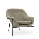 Normann Copenhagen Drape Lounge Chair, Low - Steel Leg