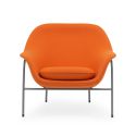 Normann Copenhagen Drape Lounge Chair, Low - Steel Leg