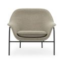 Normann Copenhagen Drape Lounge Chair, Low - Steel Leg