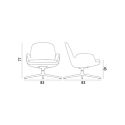 Normann Copenhagen Era Low Back Swivel Lounge Chair