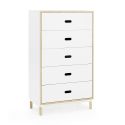 Normann Copenhagen Kabino 5 Drawer Dresser - White