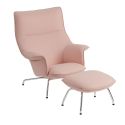 Muuto Doze Lounge Armchair - High Back, Tubular Base