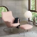 Muuto Doze Lounge Armchair - High Back, Tubular Base