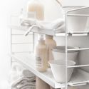 String Pocket Metal Shelving - White