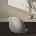 Gubi Beetle Dining Chair - Full Upholstery - Metal Leg Base