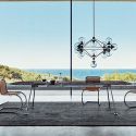 Knoll Grasshopper Rectangular Marble Table
