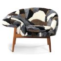 Warm Nordic Fried Egg Sheepskin Chair 