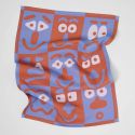 Wrap Tea Towel - Making Faces - Blue / Brown
