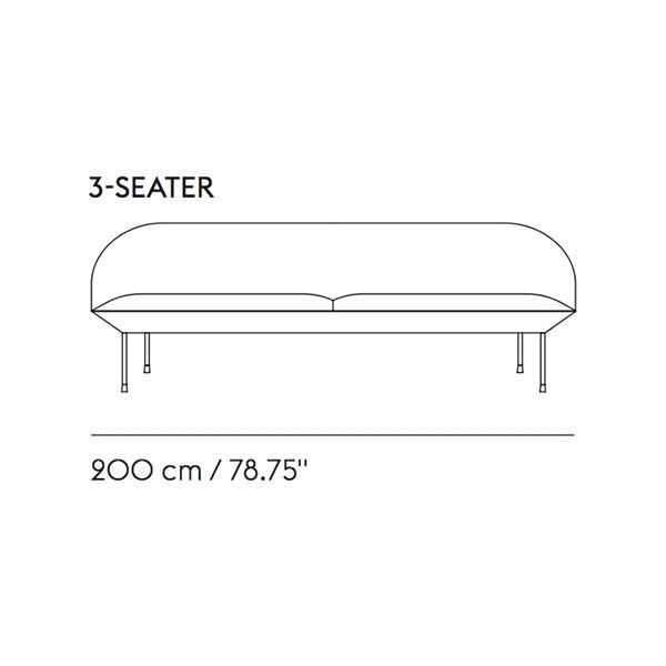 Muuto Oslo Three Seater Sofa | Utility Design UK