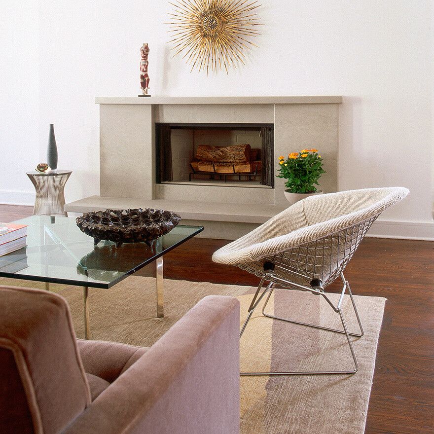 Knoll Bertoia Upholstered Diamond Armchair Utility Design
