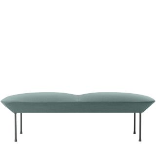 Muuto Oslo Bench - Steelcut Trio 966, Dark Grey