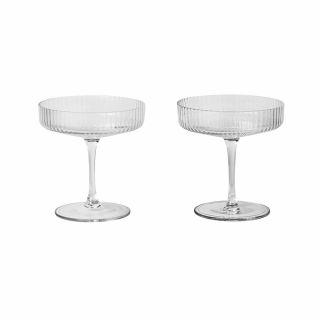 Ferm Ripple Champagne Saucer Set of Two