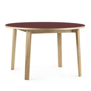 Normann Copenhagen Slice Round Table - Burgundy Linoleum 120 