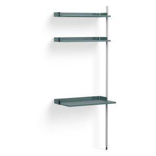 Pier system 10 add-on in blue with aluminium profile 