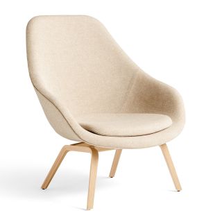 Hay About A Lounge Chair AAL93 Beige & Oak Base