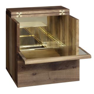 E15 Araq Wall Mounted Bar Cabinet Small Open