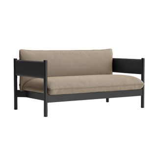 HAY Arbour Club Sofa Black Beech Frame with Re-Wool 218 Fabric
