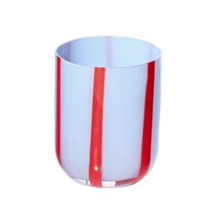 MAEGEN Atina Glass Tumbler - Blue & Red