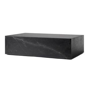 Audo Marble Plinth Low - Black Marquina 