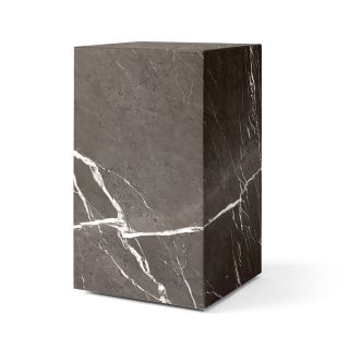 Audo Copenhagen Marble Tall Plinth - Brown & Grey Kendzo