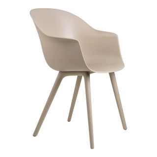 Gubi Bat Outdoor Dining Chair Beige 