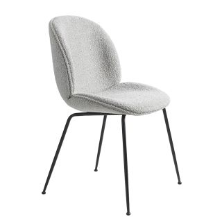Gubi Beetle Chair, Black Metal Leg, Karakorum Upholstery