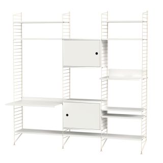 String Living Room Bundle L P white beige
