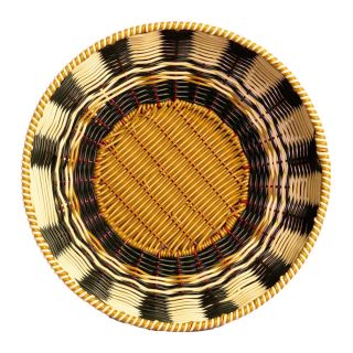 MAEGEN Woven Fruit Bowl - Black & Cream